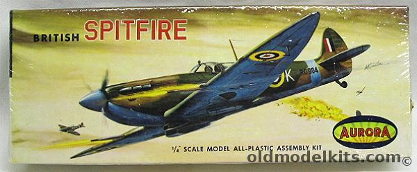 Aurora 1/48 British Spitfire, 20-100  plastic model kit